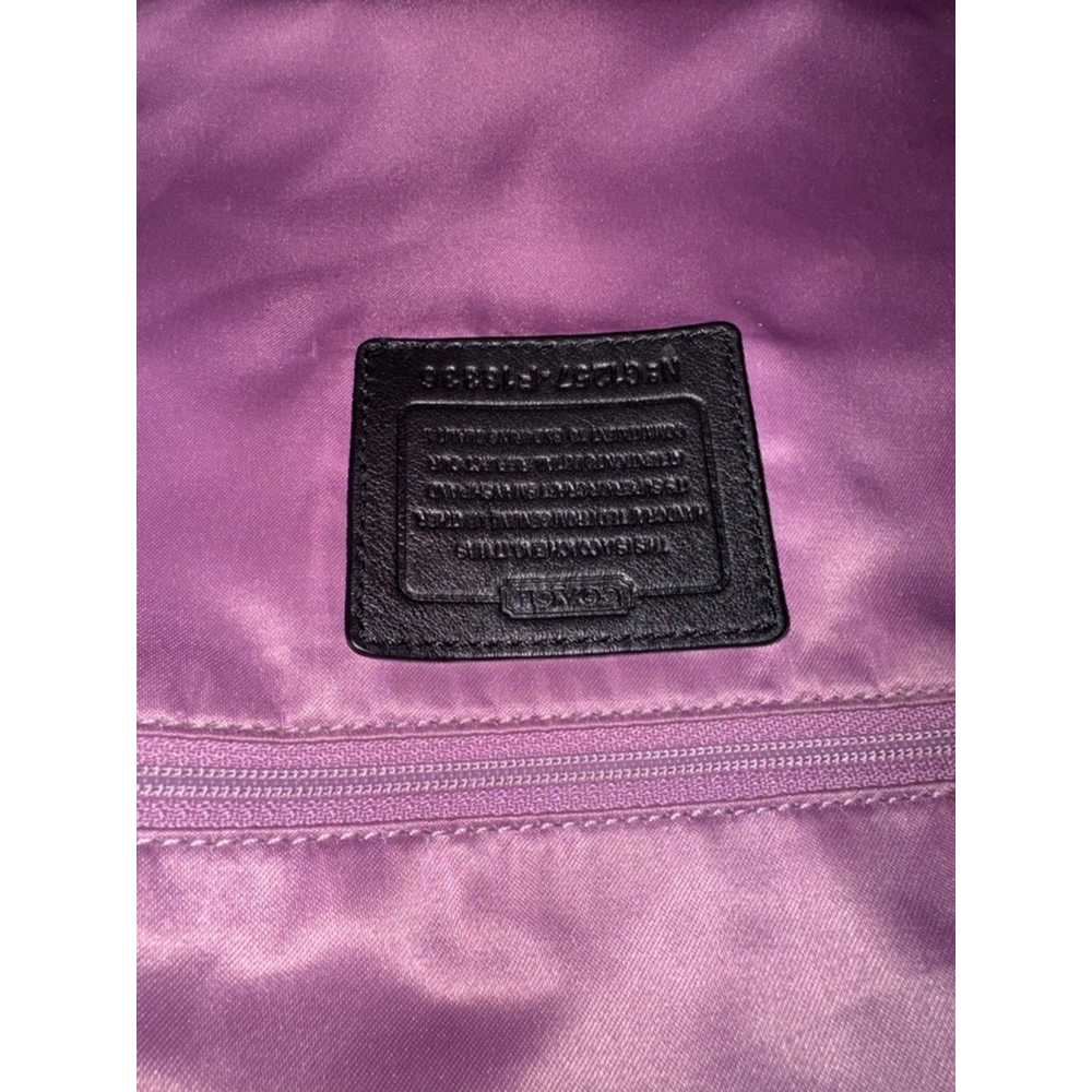 Women's Coach Black Laura Black Tote Bag Large - Picture 7 of 9